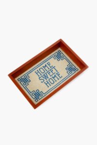 Smathers and Branson Home Sweet Home Needlepoint Tray, a gift for grandma from the Home with Em gift guide