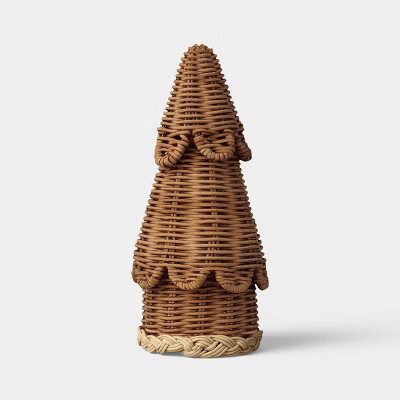 Threshold Medium Scalloped Woven Christmas Tree from Target