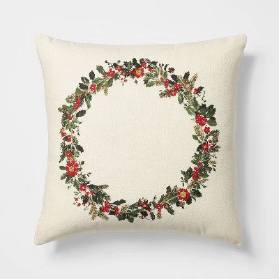 Threshold x Studio McGee Wreath Pillow from Target