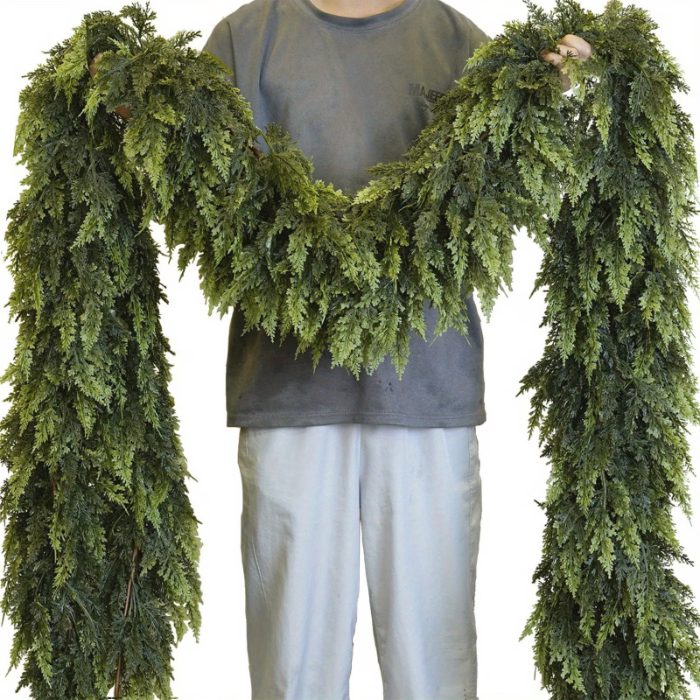 6 Foot Real Touch Pine Garland from Walmart