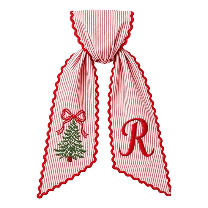 Monogrammed Wreath Sash from Walmart