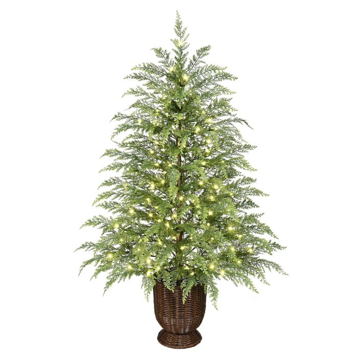 My Texas House 4 Foot Pre Lit Cypress Tree from Walmart