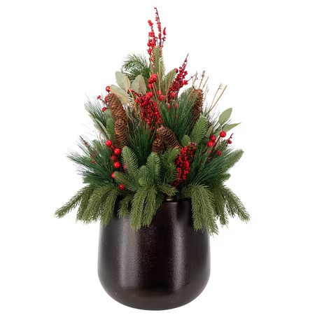 My Texas House Greenery and Berries Arrangement in Pot from Walmart