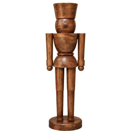Retro Faux Wood Nutcracker from Walmart