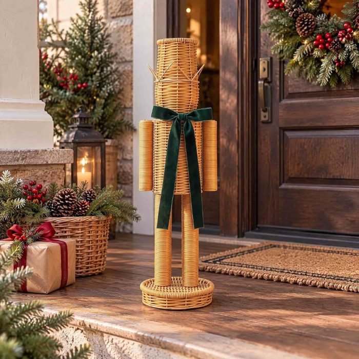 Woven Rattan Look Nutcracker, 15.7 Inch from Walmart