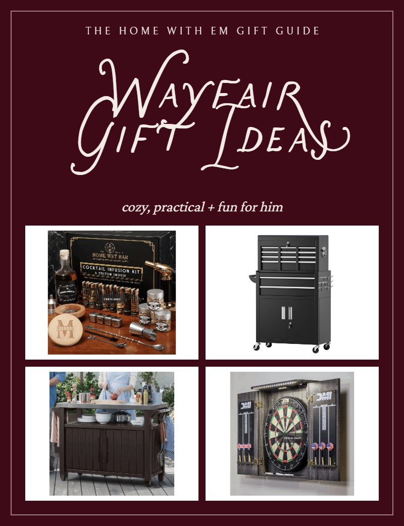 Wayfair Gift Ideas gift guide from Home with Em