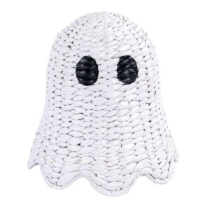 White Woven Seagrass Ghost, 11"