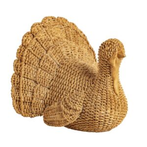 WICKER RESIN TURKEY SITTER