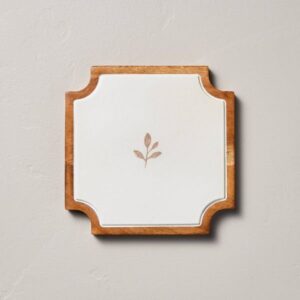 Wood Trivet with Icon Sour Cream