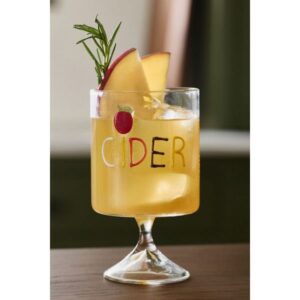 Word Play Halloween Wine Glass